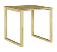 Qnhdfrt Tavolino da Giardino in Legno di Pino, Tavolo da Esterno 50x50 cm | Ideale come mobile da caffe per balcone, patio o terrazza, adatto per appoggiare bevande e decorazioni all'aria aperta.