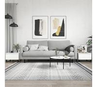 Qnhdfrt Tavolino da salotto, 2 pezzi, bianco, 50 x 46 x 35 cm, in legno con cassetto e gambe in metallo, spazio per il soggiorno