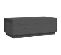 Qnhdfrt Tavolino da Salotto Elevabile in Pino Massiccio 100x50x35cm | Tavolo da caffè grigio con vano contenitore per soggiorno, ideale per lavorare al computer o cenare sul divano.