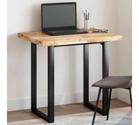 Qnhdfrt Tavolo 100 x 60 x 4 cm in legno di acacia massiccio non trattato, piano rettangolare in legno come piano da pranzo o piano di lavoro, cucina, design moderno e robustezza per soggiorno, cucina