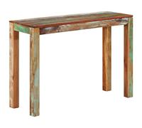 Qnhdfrt Tavolo consolle in legno massiccio riciclato 110 x 35 x 76 cm, design unico con fascino rustico per sala da pranzo, cucina, balcone o terrazza