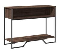 Qnhdfrt Tavolo Consolle Rovere Marrone 100x35x74,5 cm in Legno Multistrato