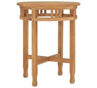 Qnhdfrt Tavolo da bistrot in teak, 60 x 60 cm, piccolo tavolo da cucina, resistente alle intemperie, con vernice a base d'acqua, moderno e durevole, per giardino, terrazza, soggiorno