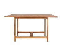 Qnhdfrt Tavolo da Giardino Quadrato 150x150 cm in Legno Massello di Teak | Arredo ideale per il patio o la terrazza, questo tavolo in vero legno offre spazio per ospitare famiglia e amici.