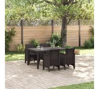 Qnhdfrt Tavolo da pranzo da giardino, rettangolare, in plastica sintetica, design moderno, resistente alle intemperie, per 4 persone, salvaspazio, per terrazze, balconi e giardini