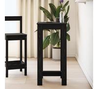 Qnhdfrt Tavolo da pranzo moderno in legno di quercia nero tavolo piccolo 51 x 50 x 103,5 cm per sala da pranzo angoli cucina