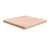 Qnhdfrt Tavolo quadrato 60 x 60 x 4 cm in legno di quercia massello non trattato, tavolo rustico per tavolino e tavolo da bar