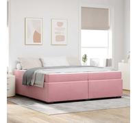 Qnhdfrt Telaio letto in velluto rosa con materasso 200 x 200 cm moderno letto matrimoniale con telaio a doghe e durezza media per appartamenti in città e camera degli ospiti