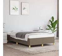 Qnhdfrt Telaio letto tortora 120 x 200 cm letto in tessuto con doghe in compensato e gambe di supporto stabili per un sonno riposante in camera da letto