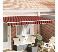 Qnhdfrt Tenda da sole per 4 m, multicolore, arancione, a righe, 3,8 x 0,2 m, con design accattivante per balcone, terrazza e giardino