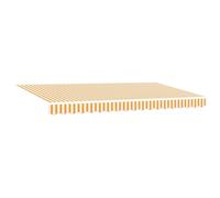 Qnhdfrt Tenda da Sole Retrattile Gialla 400x200 cm per Giardino e Terrazzo | Struttura ombreggiante regolabile con robusto telaio in alluminio, adatta per balcone, cortile o zona piscina.
