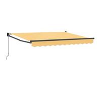 Qnhdfrt Tenda da Sole Retrattile Sabbia 3x2,5 m per Terrazzo e Balcone | Telo parasole in poliestere da 240 gsm con telaio in alluminio per creare zone d'ombra in giardino e cortile.