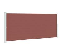 Qnhdfrt Tenda Laterale Retrattile 100x500 cm, Paravento Esterno Marrone