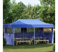 Qnhdfrt Tenda per feste, colore blu, 3 x 6 m, con tetto Oxford impermeabile al 100%, per giardino, feste, campeggio ed eventi