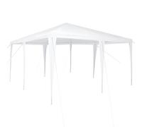 Qnhdfrt Tendone per Feste 4x4m Gazebo Pieghevole in Acciaio e PE | Ideale per eventi in giardino e terrazza, questa tenda da sole pieghevole offre una zona d'ombra accogliente.