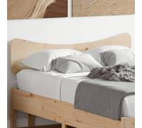Qnhdfrt Testiera 135 cm, in legno massello non trattato, design moderno, struttura robusta, schienale alto per camera da letto e camera degli ospiti