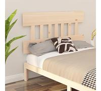 Qnhdfrt Testiera 143,5 x 81 cm in legno di pino massiccio non trattato con venature rustiche e comodo schienale per il letto nella camera da letto e nella camera degli ospiti
