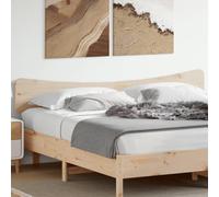 Qnhdfrt Testiera 200 cm in legno massello di pino non trattato Design moderno rustico gambe in legno robusto schienale confortevole per camera da letto