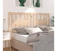 Qnhdfrt Testiera 206 x 100 cm in legno massello di pino non trattato, testiera rustica come schienale comodo per dormire e camera degli ospiti, design moderno e naturale