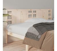 Qnhdfrt Testiera 206 x 100 cm, in legno massello non trattato, design rustico con schienale, compatibile con telaio per letto e camera degli ospiti