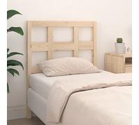 Qnhdfrt Testiera 95,5 x 4 x 100 cm, in legno massello di pino non trattato, testiera rustica, schienale solido per camera da letto moderna, camera dei bambini, camera degli ospiti