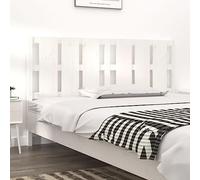 Qnhdfrt Testiera bianca 165,5 x 4 x 100 cm in pino massello Design moderno con fascino rustico Comodo schienale per dormire e camera degli ospiti