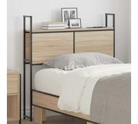 Qnhdfrt Testiera con caricatore e vano portaoggetti Sonoma rovere 80 cm Materiale legno Design moderno e robustezza per camera da letto