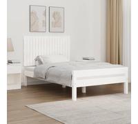 Qnhdfrt Testiera da parete bianca 108 x 3 x 60 cm in pino massiccio schienale con istruzioni di montaggio Design moderno per camera da letto con letti senza testiera