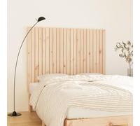 Qnhdfrt Testiera da parete in legno di pino massiccio, 146,5 x 3 x 110 cm, non trattato, design moderno, schienale per letto senza testiera, camera da letto, montaggio a parete