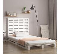 Qnhdfrt Testiera da parete in legno massello bianco, 81 x 3 x 91,5 cm, design moderno per schienale comodo durante la lettura o la televisione in camera da letto