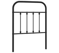 Qnhdfrt Testiera di Ricambio in Acciaio Nero per Letto da 75 cm | Supporto in acciaio per la camera da letto, ideale per leggere e guardare la TV in completo comfort sul letto.