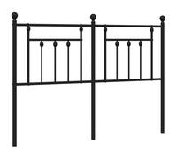 Qnhdfrt Testiera di Ricambio per Letto in Metallo Nero 150 cm | Supporto stabile per la schiena in camera da letto, ideale per leggere o guardare la TV in totale comfort.