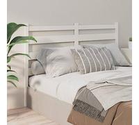 Qnhdfrt Testiera in legno massello bianco, 206 x 4 x 100 cm, design moderno a doghe come schienale del letto, comodo per leggere e guardare film in camera da letto