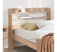 Qnhdfrt Testiera in legno massello di pino 110 x 16 x 82 cm con 3 ripiani, salvaspazio letto indipendente testiera per camera dei ragazzi e camera degli ospiti