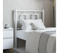 Qnhdfrt Testiera in metallo bianco, 80 cm, moderna testiera in acciaio verniciato a polvere, robusta e stabile per leggere o guardare la TV, per camera da letto e camera degli ospiti