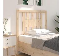 Qnhdfrt Testiera letto 106 x 100 cm legno massello di pino non trattato, design moderno, comodo schienale per dormire e camera degli ospiti