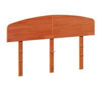 Qnhdfrt Testiera Letto 135 cm in Legno Massello di Pino Marrone Cera | Testata classica in pino rustico per camera da letto, ideale per leggere o guardare la TV con un supporto stabile.