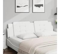 Qnhdfrt Testiera letto 180 cm bianco Zara ecopelle con imbottitura in schiuma moderno blocco quadrato comodo schienale per camera da letto