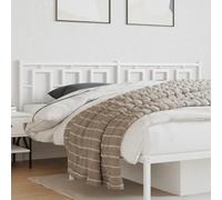 Qnhdfrt Testiera letto 200 cm in acciaio verniciato a polvere nel moderno schienale bianco per una lettura rilassata, robusta ed elegante per camera da letto e camera degli ospiti