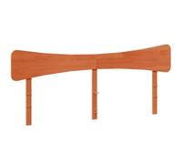 Qnhdfrt Testiera Letto 200 cm in Legno Massello di Pino Marrone Cera | Ideale per la camera da letto, offre un supporto confortevole per la schiena e stabilità grazie al legno massello.