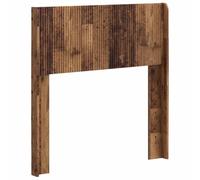 Qnhdfrt Testiera Letto 97 cm a Listelli Legno Ingegnerizzato Antico | Testata decorativa per camera da letto dal design a doghe verticali, facile da fissare al telaio.