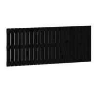Qnhdfrt Testiera Letto a Parete in Legno di Pino Nero 147x3x60 cm