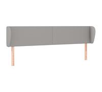 Qnhdfrt Testiera Letto ad Orecchio in Tessuto Grigio Chiaro 163 cm | Pannello imbottito con altezza regolabile, ideale per la camera da letto moderna. Supporto stabile in vero legno.