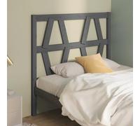 Qnhdfrt Testiera letto grigio 106 x 4 x 100 cm legno massello pino moderno design stecca schienale camera da letto testate per una comoda seduta lettura film