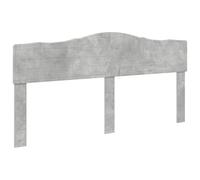 Qnhdfrt Testiera Letto Grigio Cemento Legno Ingegnerizzato 183x90 cm | Pannello posteriore finito per posizionamento libero nella camera da letto, superficie grigia facile da pulire.