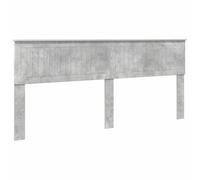 Qnhdfrt Testiera Letto Grigio Cemento Legno Ingegnerizzato 203x7x90 cm | Elegante pannello rettangolare grigio per camera da letto, ideale per rinnovare il design della stanza con stile.