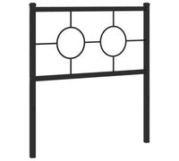 Qnhdfrt Testiera Letto in Metallo Nero 80 cm per Camera da Letto