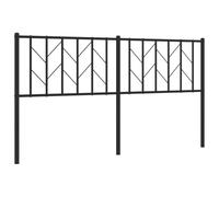 Qnhdfrt Testiera Letto Matrimoniale in Metallo Nero 160 cm
