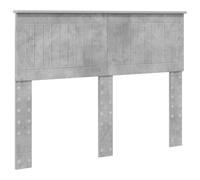 Qnhdfrt Testiera Letto Piazza e Mezza Grigio Cemento Legno 123x7x90 cm | Pannello posteriore moderno per camera da letto, ideale per rinnovare il design della stanza con stile minimalista.