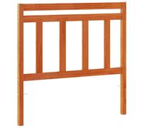 Qnhdfrt Testiera Letto Singolo 100 cm Legno Massello Pino Marrone Cera | Spalliera rustica per camera da letto con gambe stabili, ideale come supporto per leggere o guardare la TV.